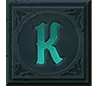 古神巴風特 字母 K 符號